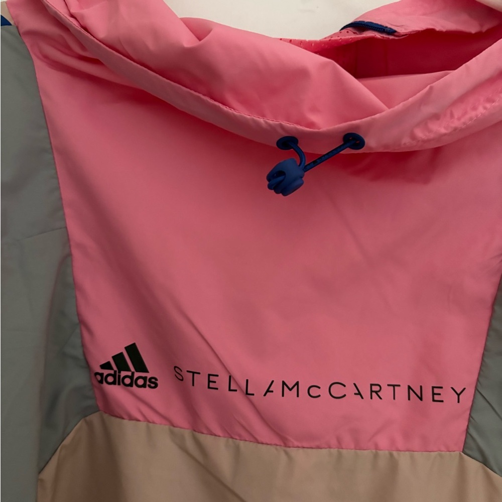 Adidas Pink and Gray Ski Jacket with Chevron Design - Picture 7 of 12